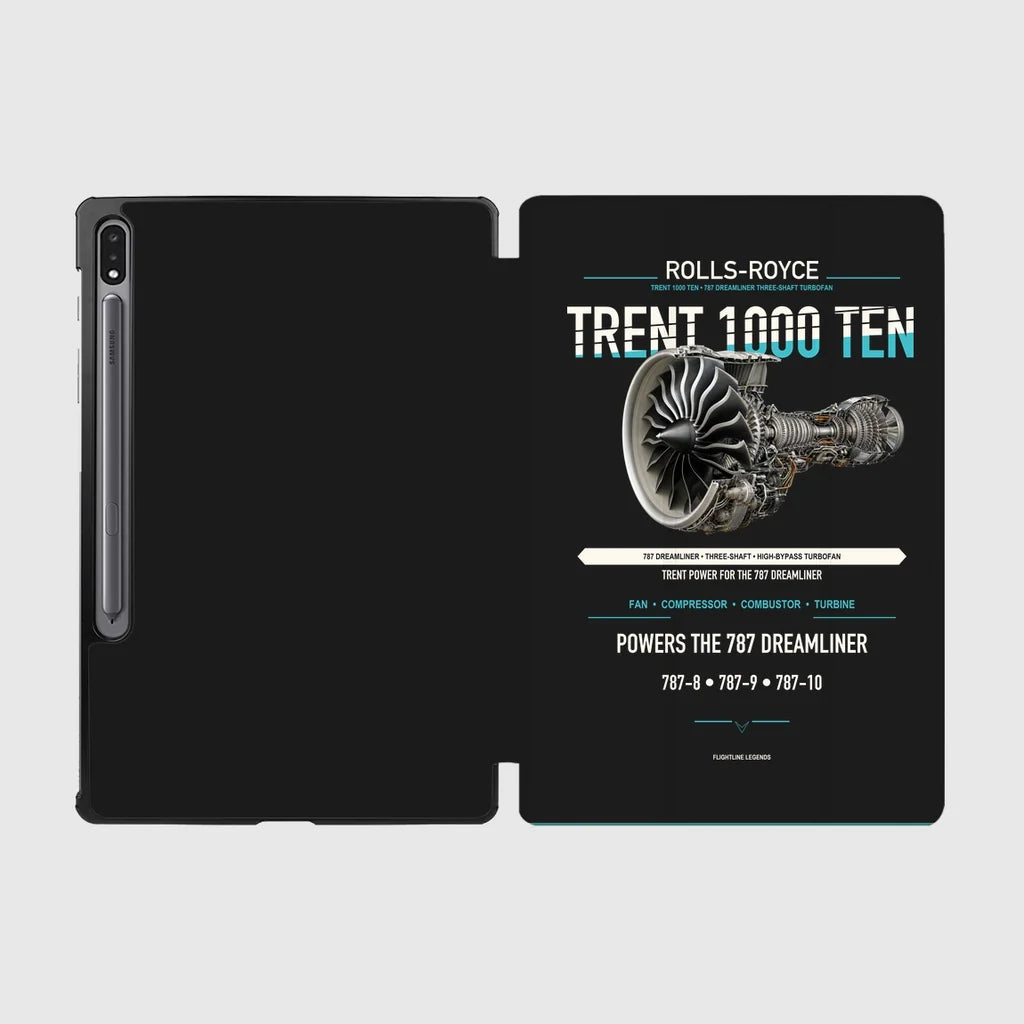 TRENT 1000 TEN design on black samsung tablet tablet case