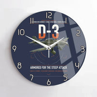 Thumbnail for Junkers Ju 87D-3 design on navy blue no frame wall clock