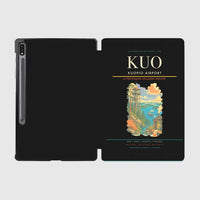 Thumbnail for Kuopio Airport (KUO) design on black samsung tablet tablet case
