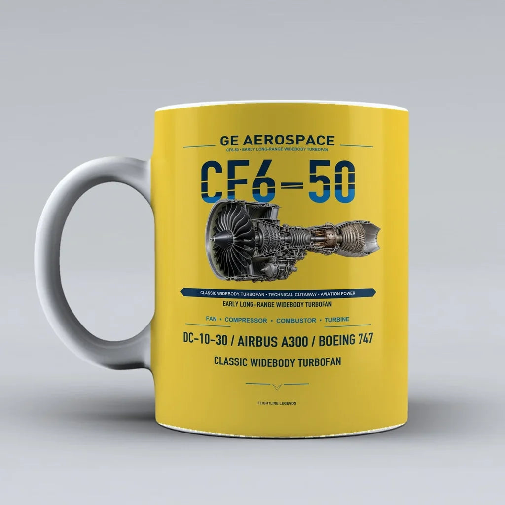 Mug design on yellow cf6 50