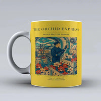 Thumbnail for VINTAGE G4233 - The Orchid Express - Ceramic Mug design on yellow