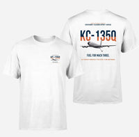 Thumbnail for KC-135Q Blackbird Tanker design on white double-side t-shirt, double-side print