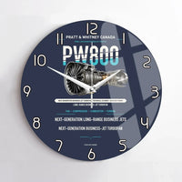 Thumbnail for PW800 design on navy blue no frame wall clock