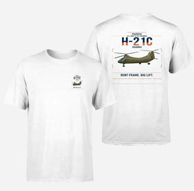 Double-Side Printing — Piasecki H-21C Shawnee Double-Side T-Shirt