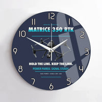 Thumbnail for DJI Matrice 350 RTK design on navy blue no frame wall clock