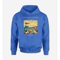 Thumbnail for VINTAGE G4472 - The Banner Tow Letters - Premium Hoodie design on blue premium