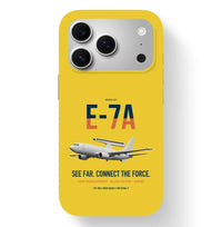 Thumbnail for E-7A Wedgetail design on yellow magsafe iphone case, for iPhone 17 Pro