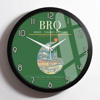 Thumbnail for Brno - Turany Airport BRQ Wall-Clock Framed - Green