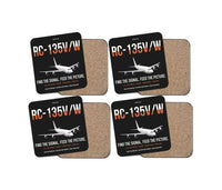 Thumbnail for RC-135V W Rivet Joint design on black 4 pieces set coaster