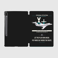 Thumbnail for Cessna Citation X+ design on black samsung tablet tablet case