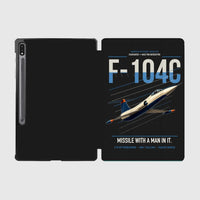 Thumbnail for F-104C Starfighter design on black samsung tablet tablet case