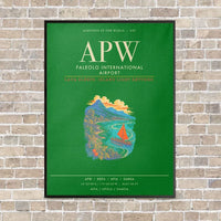Thumbnail for Faleolo International Airport APW - Canvas Framed - Green