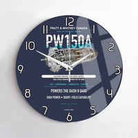 Thumbnail for PW150A design on navy blue no frame wall clock