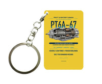 Thumbnail for PT6A-67 Key Chain design on yellow key chain