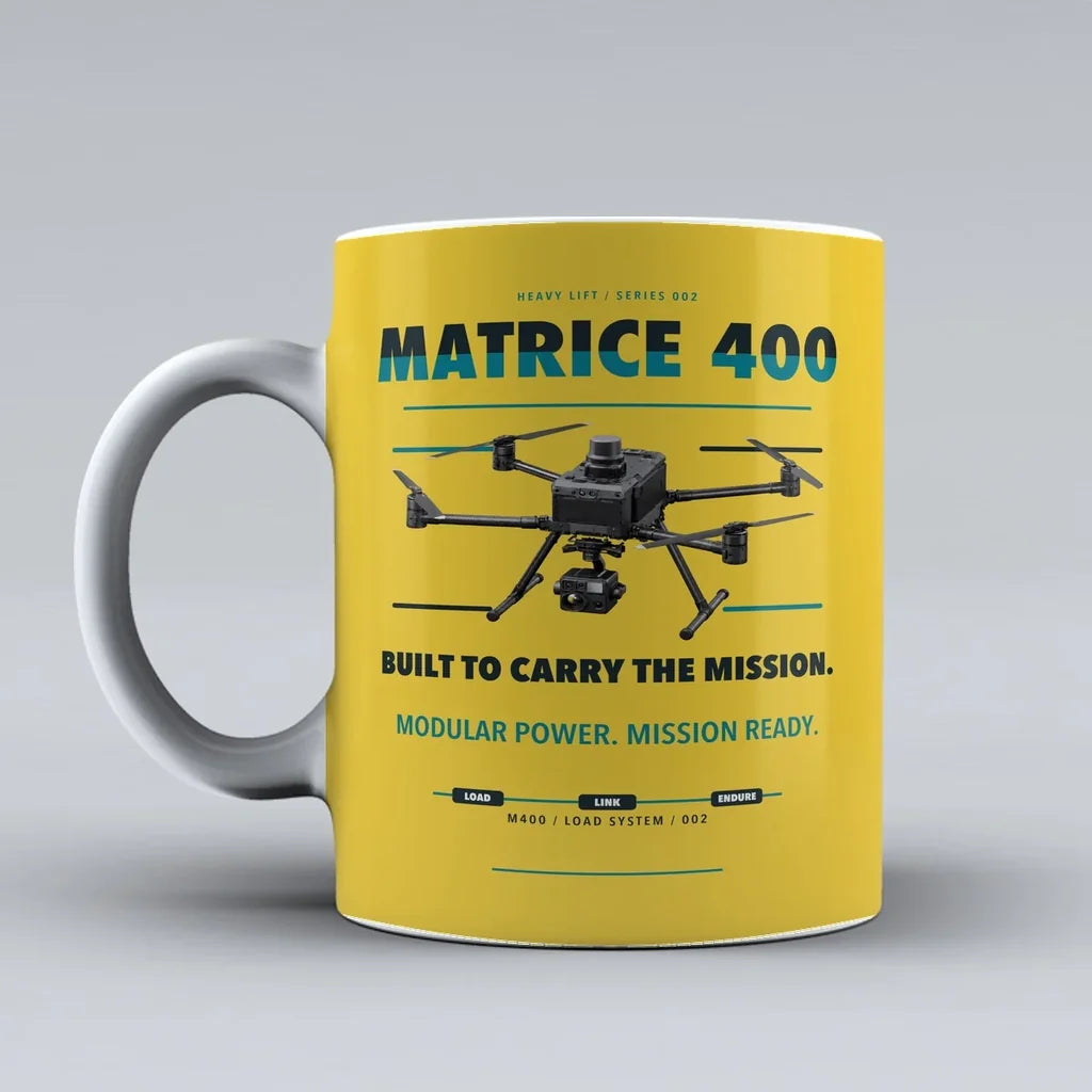 Matrice 400 Mug design on yellow dji