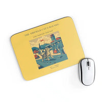 Thumbnail for VINTAGE G4456 - The Airfield Cat's Rounds - Designed Mouse Pads design on yellow rectangle