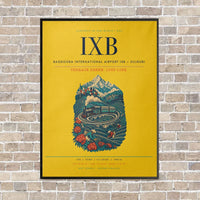 Thumbnail for Bagdogra International Airport IXB — Siliguri vertical canvas print - framed - yellow background