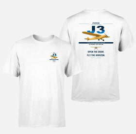 Double-Side Printing — Piper J-3 Cub Double-Side T-Shirt