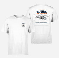 Thumbnail for PZL-Świdnik W-3WA Sokół design on white t-shirt, double-side print
