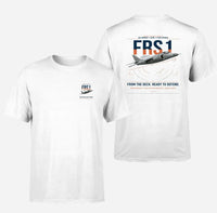 Thumbnail for British Aerospace Sea Harrier FRS.1 design on white t-shirt, double-side print