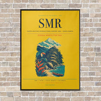 Thumbnail for Simón Bolívar International Airport SMR — Santa Marta vertical canvas print - framed - yellow background