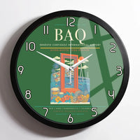 Thumbnail for Ernesto Cortissoz International Airport BAQ Wall-Clock Framed - Green