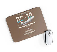 Thumbnail for McDonnell Douglas DC-10 design on brown rectangle mouse pad