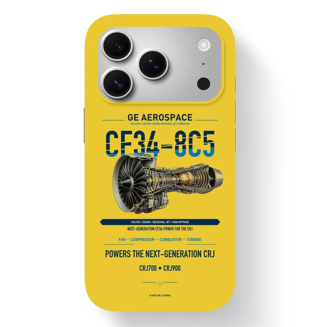 CF34-8C5 Case design on yellow iphone case