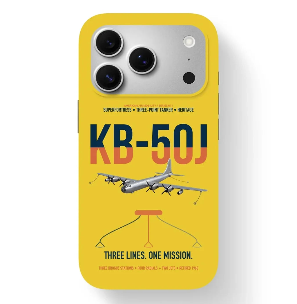 KB-50J Superfortress design on yellow magsafe iphone case, for iPhone 17 Pro