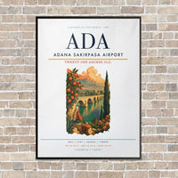 Thumbnail for Adana Sakirpasa Airport ADA - Canvas Framed - White
