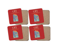 Thumbnail for Grimsey Airport GRY Coaster 4-Pieces-Set - Red