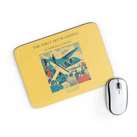 Thumbnail for VINTAGE G4228 - The First Jet Boarding - Designed Mouse Pads design on yellow rectangle