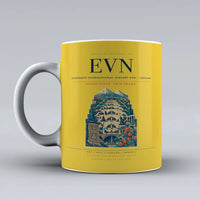 Thumbnail for International Airport EVN — Yerevan Mug design on yellow zvartnots