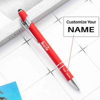 Thumbnail for Aviator touch pen - red with name