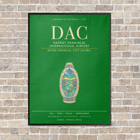 Thumbnail for Hazrat Shahjalal International Airport Dhaka DAC - Canvas Framed - Green