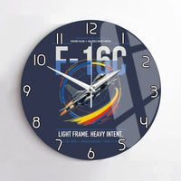 Thumbnail for F-16C Fighting Falcon design on navy blue no frame wall clock