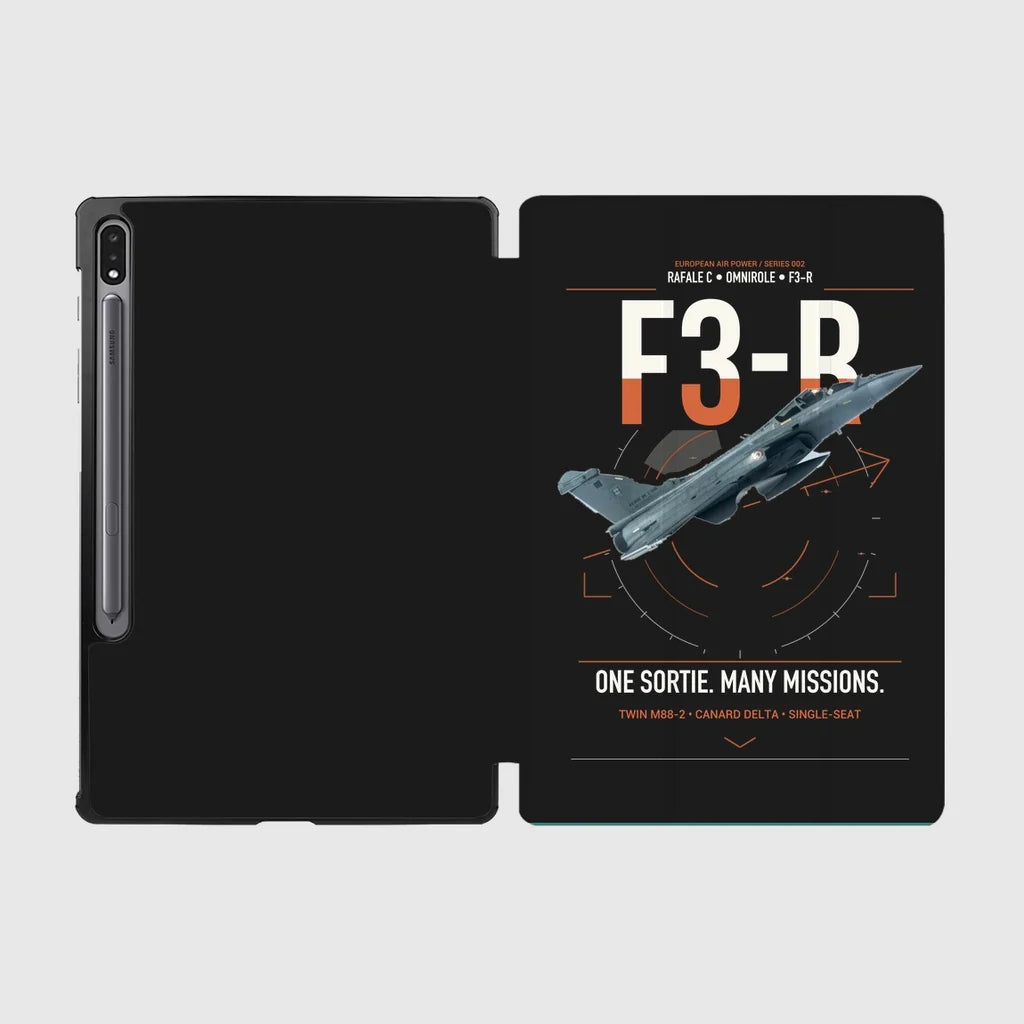 Dassault Rafale C — F3-R standard design on black samsung tablet tablet case