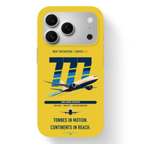 Thumbnail for Boeing 777F design on yellow magsafe iphone case