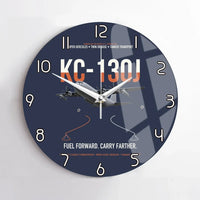 Thumbnail for KC-130J SUPER HERCULES design on navy blue no frame wall clock