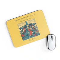 Thumbnail for VINTAGE G4538 - The Swords Into Seats - Designed Mouse Pads design on yellow rectangle