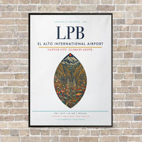 Thumbnail for El Alto International Airport LPB - Canvas Framed - White