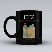 Thumbnail for Metz–Nancy–Lorraine Airport (ETZ) airport code design on black ceramic mug