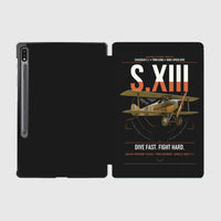 Thumbnail for SPAD S.XIII C.1 design on black samsung tablet tablet case