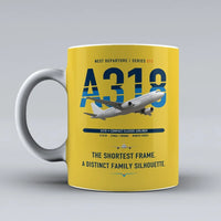 Thumbnail for A318 Mug design on yellow airbus