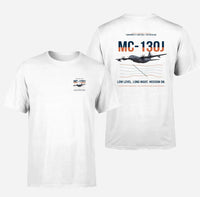 Thumbnail for MC-130J COMMANDO II design on white double-side t-shirt, double-side print