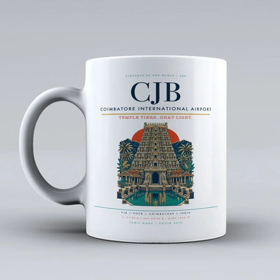 Coimbatore International Airport CJB Mug - White