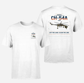 Double-Side Printing — Sikorsky CH-54A Tarhe Double-Side T-Shirt