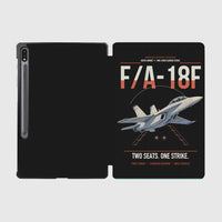 Thumbnail for F-A-18F Super Hornet design on black samsung tablet tablet case