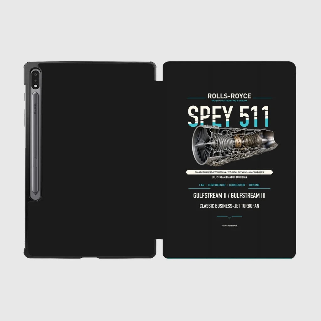 SPEY 511 design on black samsung tablet tablet case