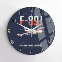Thumbnail for F-89J Scorpion design on navy blue no frame wall clock